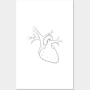 Hairy heart Posters and Art